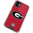 University of Georgia Logo Red iPhone 12 Clear Case