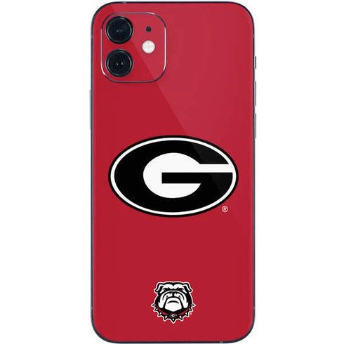 University of Georgia Logo Red iPhone 12 Mini Skin
