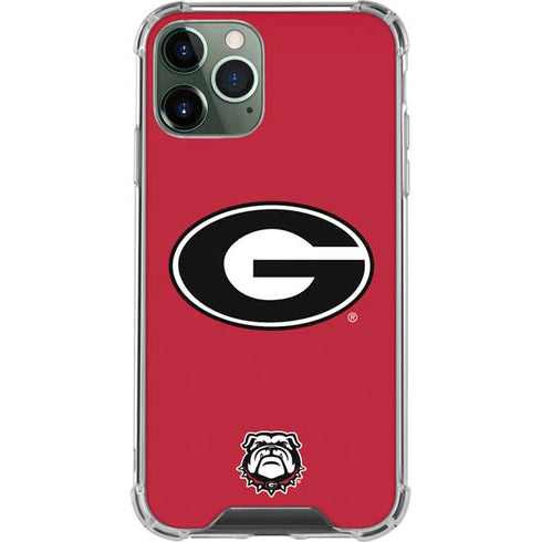 University of Georgia Logo Red iPhone 12 Pro Clear Case