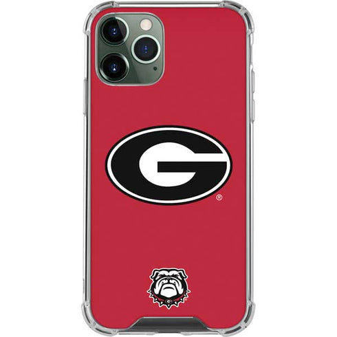 University of Georgia Logo Red iPhone 12 Pro Max Clear Case