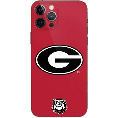University of Georgia Logo Red iPhone 12 Pro Skin