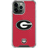 University of Georgia Logo Red iPhone 13 Pro Max Clear Case