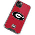 University of Georgia Logo Red iPhone 14 Plus Clear Case