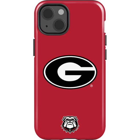 University of Georgia Logo Red iPhone 15 Impact Case