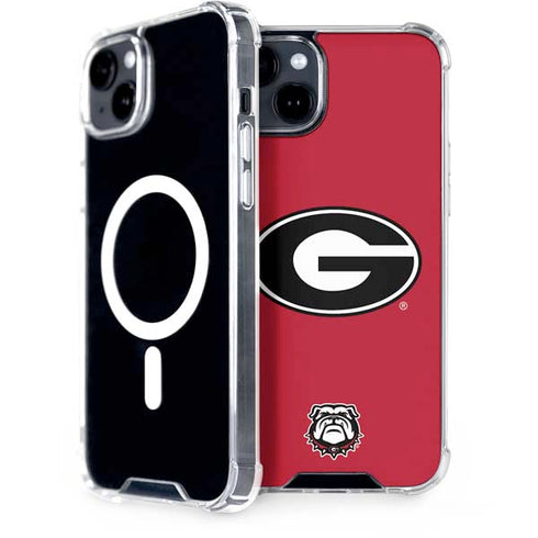 University of Georgia Logo Red iPhone 15 Plus MagSafe Case