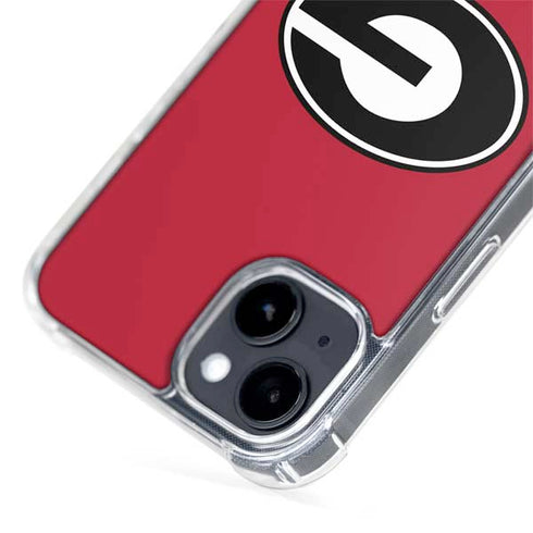 University of Georgia Logo Red iPhone 15 Plus MagSafe Case