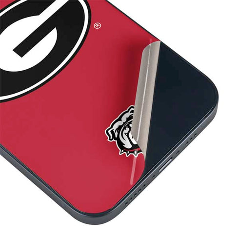 University of Georgia Logo Red iPhone 15 Plus Skin