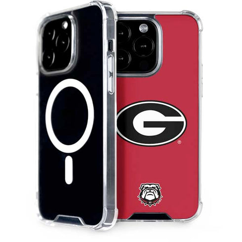University of Georgia Logo Red iPhone 15 Pro MagSafe Case