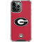 University of Georgia Logo Red iPhone 14 Pro Max Clear Case
