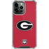 University of Georgia Logo Red iPhone 14 Pro Max Clear Case