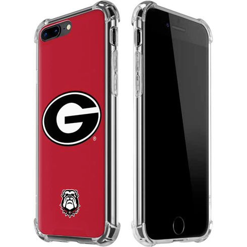 University of Georgia Logo Red iPhone 7/8 Plus Clear Case