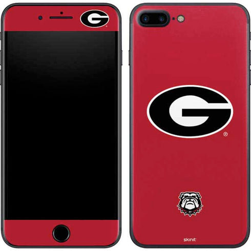 University of Georgia Logo Red iPhone 8 Plus Skin