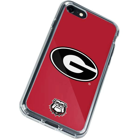 University of Georgia Logo Red iPhone SE (2nd & 3rd Gen) Clear Case