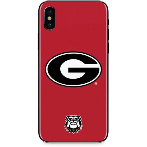 University of Georgia Logo Red iPhone X Skin