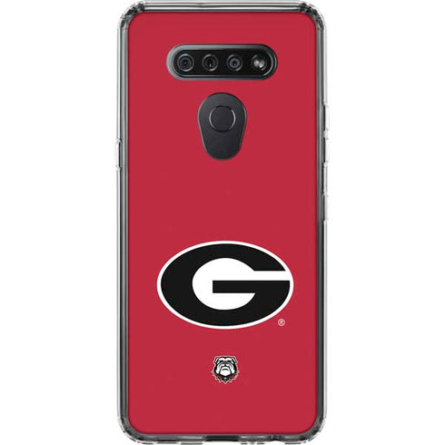 University of Georgia Logo Red LG K51/Q51 Clear Case