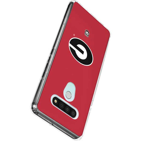 University of Georgia Logo Red LG Stylo 6 Clear Case