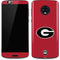 University of Georgia Logo Red Moto G6 Skin