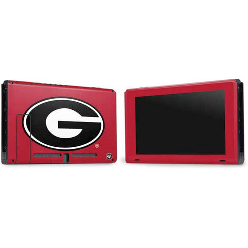University of Georgia Logo Red Nintendo Switch Bundle Skin
