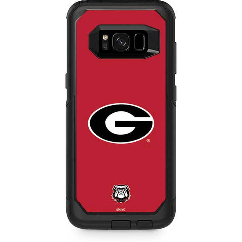University of Georgia Logo Red Otterbox Commuter Galaxy Skin