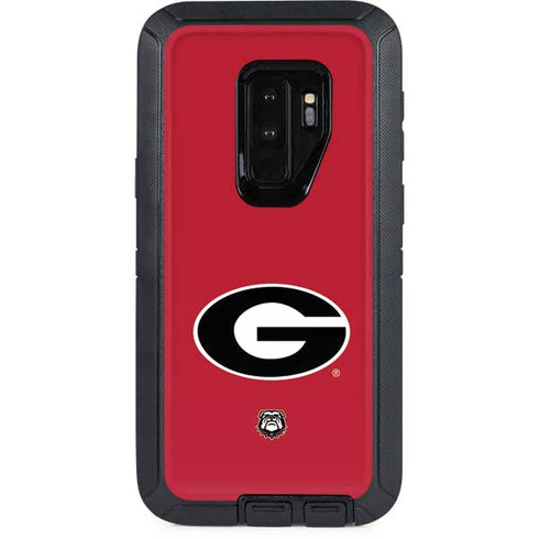 University of Georgia Logo Red Otterbox Defender Galaxy Skin
