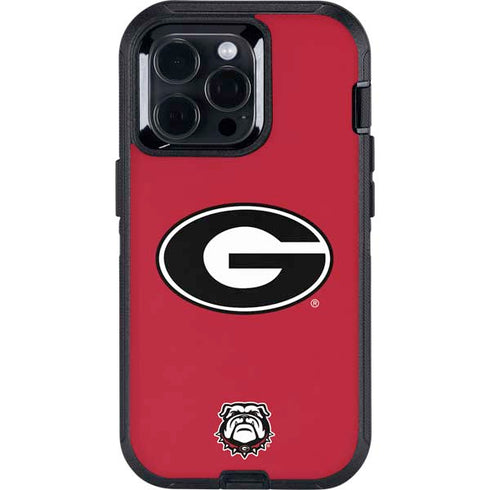 University of Georgia Logo Red Otterbox Defender iPhone Skin