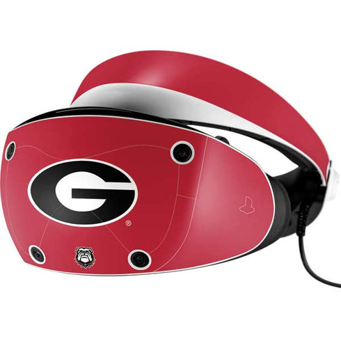 University of Georgia Logo Red PlayStation VR2 Skin