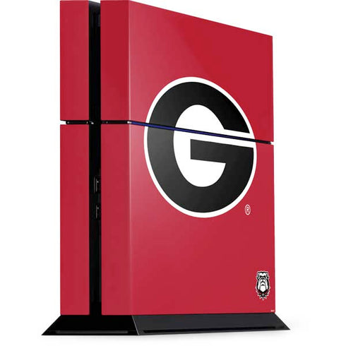 University of Georgia Logo Red PS4 Console Skin