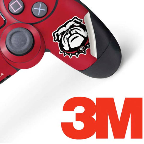 University of Georgia Logo Red PS4 Controller Skin