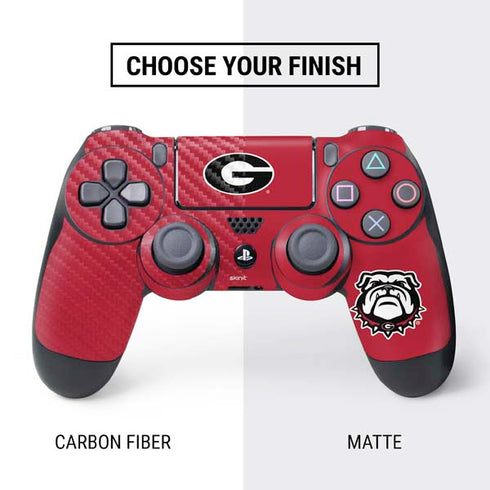 University of Georgia Logo Red PS4 Pro/Slim Controller Skin