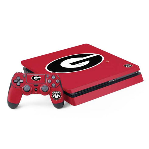 University of Georgia Logo Red PS4 Slim Bundle Skin