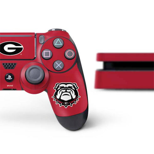 University of Georgia Logo Red PS4 Slim Bundle Skin