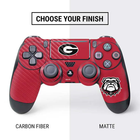 University of Georgia Logo Red PS4 Slim Bundle Skin
