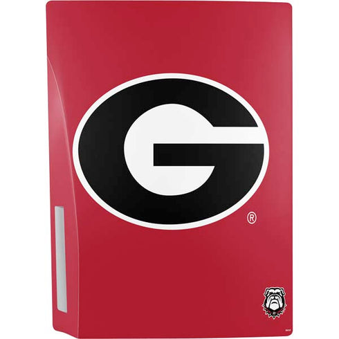 University of Georgia Logo Red PS5 Bundle Skin