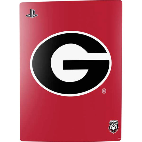 University of Georgia Logo Red PS5 Console Skin