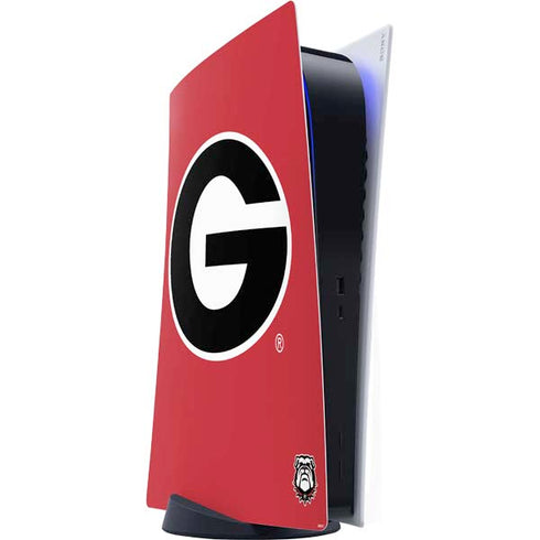University of Georgia Logo Red PS5 Digital Edition Console Skin