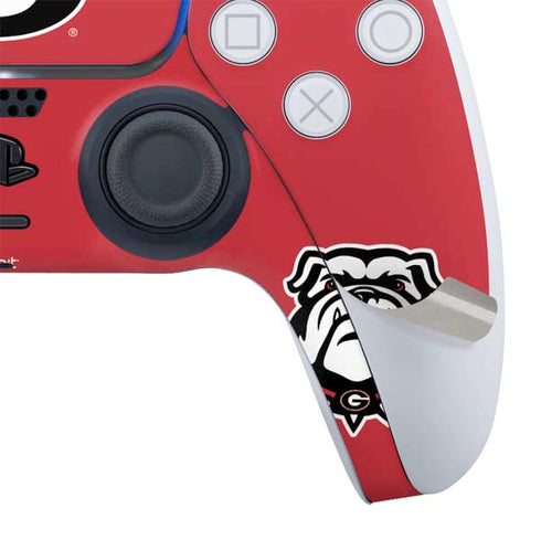 University of Georgia Logo Red PS5 Slim Digital Edition Bundle Skin