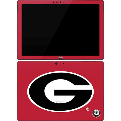 University of Georgia Logo Red Surface Pro 7 Skin