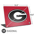 University of Georgia Logo Red Universal Laptop 18in (14.6 x 10.6in) Skin