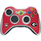 University of Georgia Logo Red Xbox 360 Wireless Controller Skin