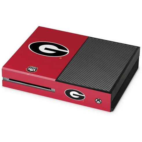 University of Georgia Logo Red Xbox One Console Skin