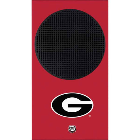 University of Georgia Logo Red Xbox Series S Console Skin