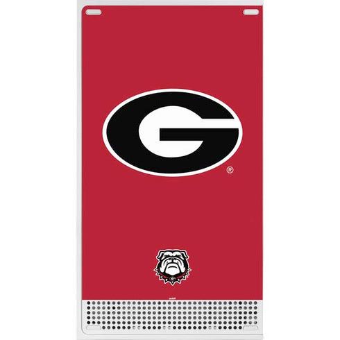 University of Georgia Logo Red Xbox Series S Console Skin