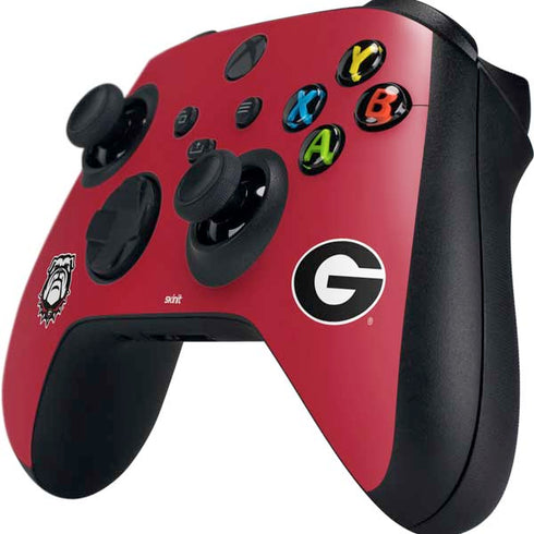 University of Georgia Logo Red Xbox Series X Controller Skin