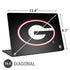 University of Georgia Logo Universal Laptop 16.6in (13.4 x 9.7in) Skin