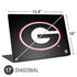University of Georgia Logo Universal Laptop 17in (13.8 x 10in) Skin