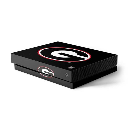 University of Georgia Logo Xbox One X Console Skin