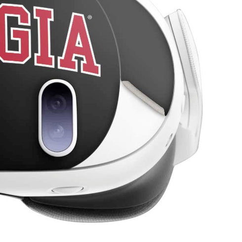 University of Georgia Collegiate Text Meta Quest 3 Skin
