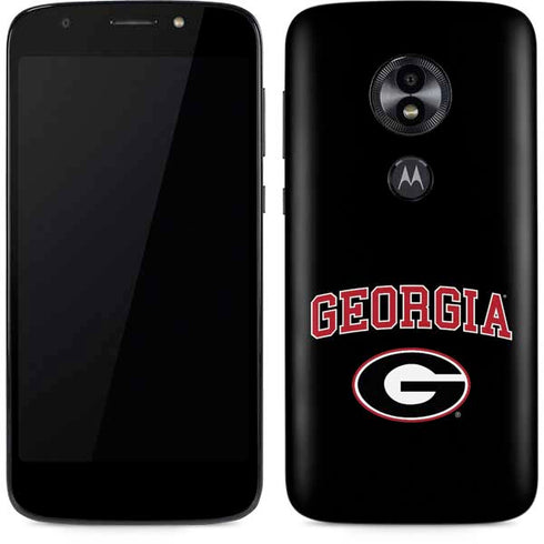 University of Georgia Collegiate Text Moto E5 Play Skin