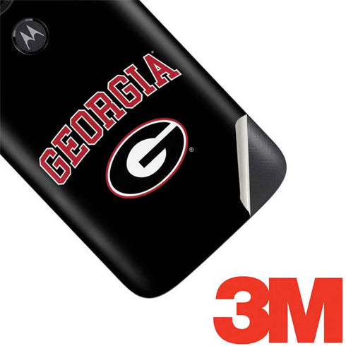 University of Georgia Collegiate Text Moto E5 Play Skin