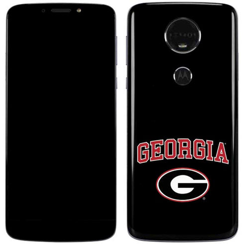 University of Georgia Collegiate Text Moto E5 Plus Skin